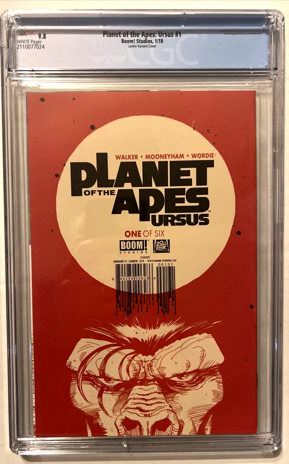 PLANET OF THE APES URSUS #1 CGC 9.8 BOOM STUDIOS LARKIN MARVEL MAGAZINE VARIANT