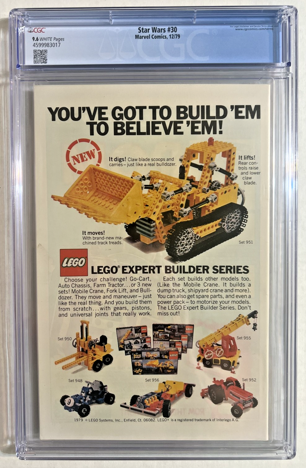 STAR WARS #30 CGC 9.6 MARVEL COMICS 1979 WHITE PGS 40¢ DIRECT 1st PRINT