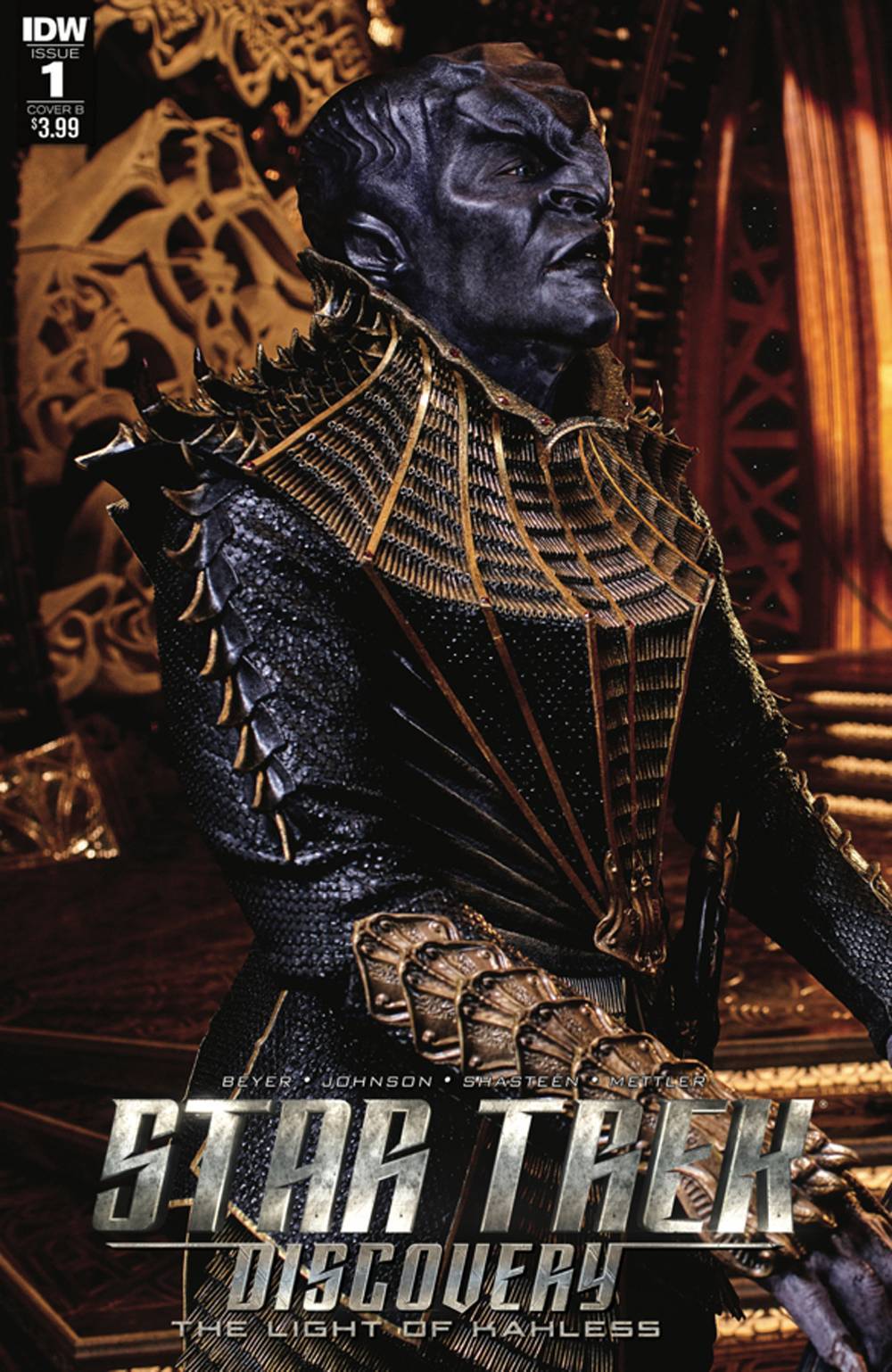 STAR TREK DISCOVERY #1 COVER B PHOTO IDW PUBLISHING NM