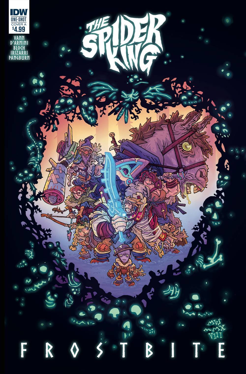 SPIDER KING FROSTBITE ONE-SHOT COVER A DARMINI IDW NM 1ST PRINT 2019
