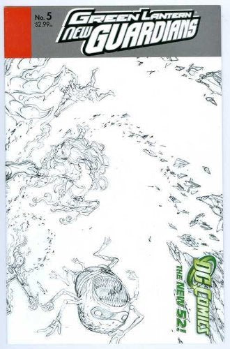 GREEN LANTERN NEW GUARDIANS #5 SKETCH VARIANT BEDARD NM 1ST PRINT