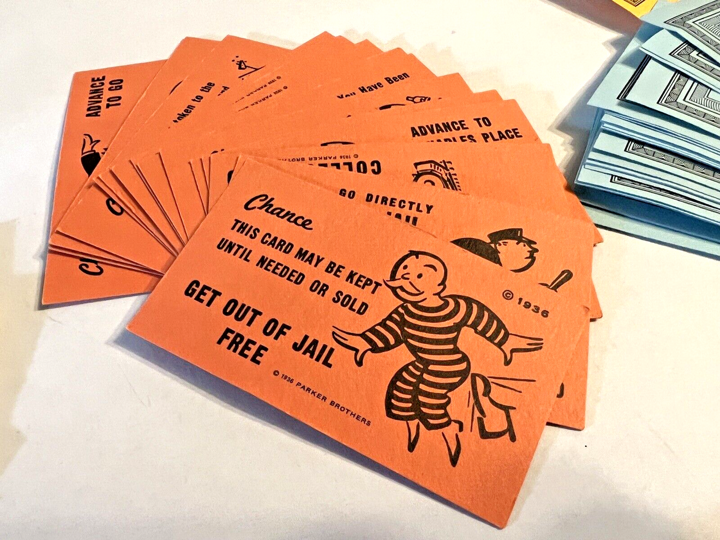 Monopoly Board Game Replacement Paper Money Playing Pieces Deeds Houses Hotels