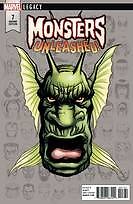 MONSTERS UNLEASHED #7 MCKONE LEGACY HEADSHOT VAR LEG 1:10 NM 1ST PRINT