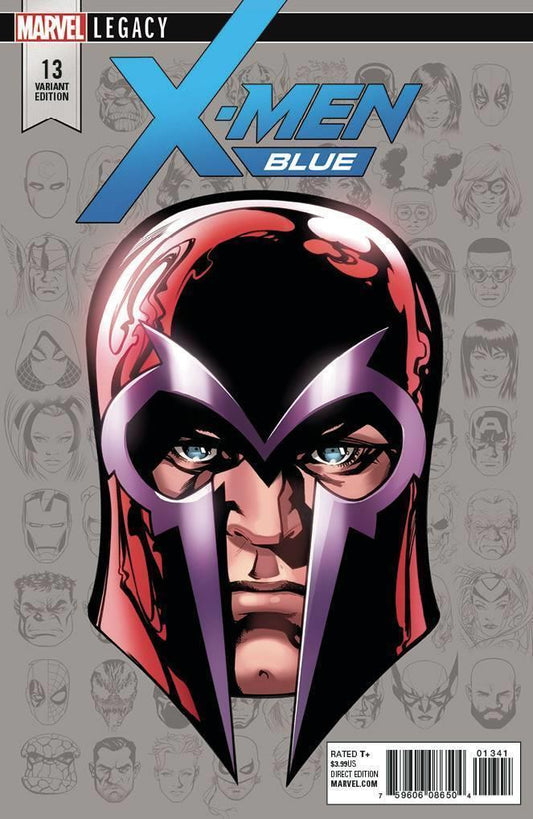X-MEN BLUE #13 1:10 MARVEL LEGACY HEADSHOT VARIANT NM 1st Print