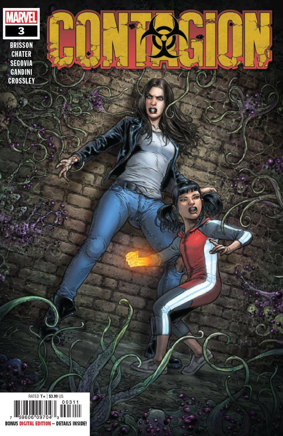 CONTAGION #3 MAIN COVER MARVEL NM 1ST PRINT 2019