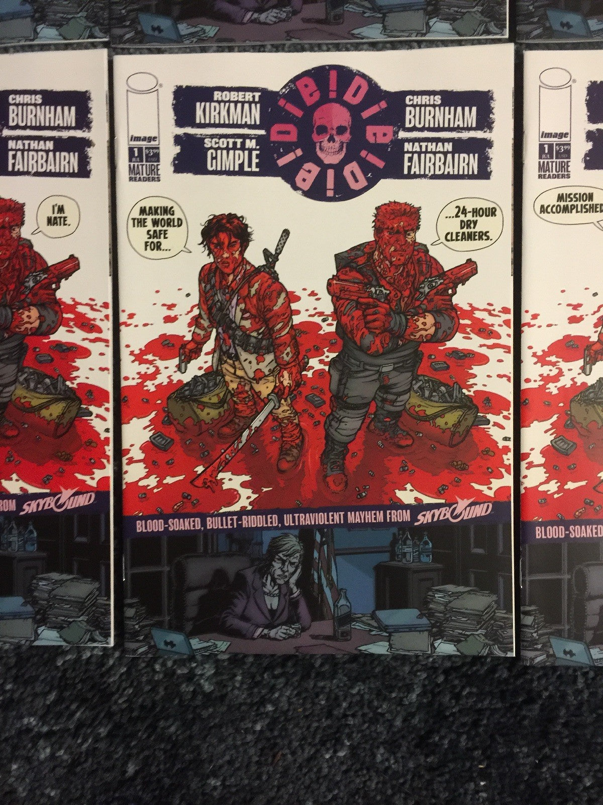 DIE! DIE! DIE! #1 ROBERT KIRKMAN 10 COPIES COVER VARIANT SET NM