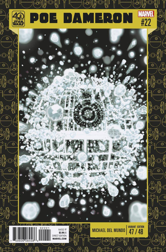 STAR WARS POE DAMERON #22 DEL MUNDO 40TH ANNIVERSARY VARIANT MARVEL COMICS NM