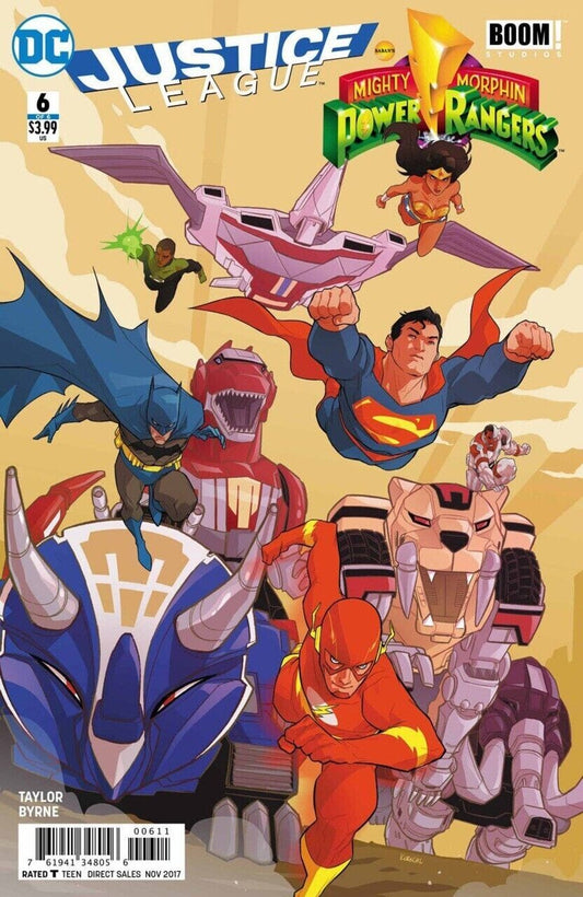 JUSTICE LEAGUE MIGHTY MORPHIN POWER RANGERS #6 BOOM DC NM