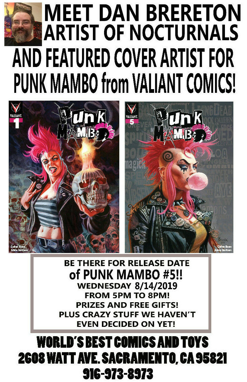 PUNK MAMBO #3 SIGNED by DAN BRERETON NM VALIANT 2019