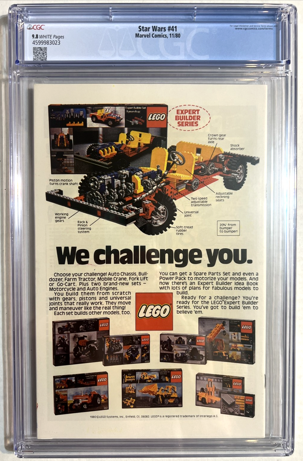 STAR WARS #41 CGC 9.8 MARVEL 1980 WHITE PGS EMPIRE STRIKES BACK 1st YODA CAMEO