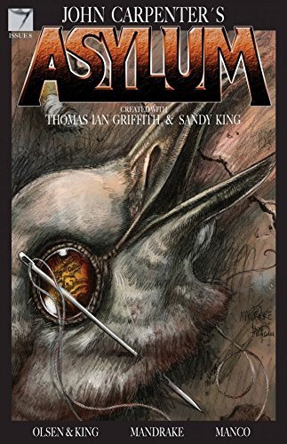 JOHN CARPENTER'S ASYLUM #8 BIRD HEAD COVER SANDY KING LEONARDO MAN NM 1ST PRINT