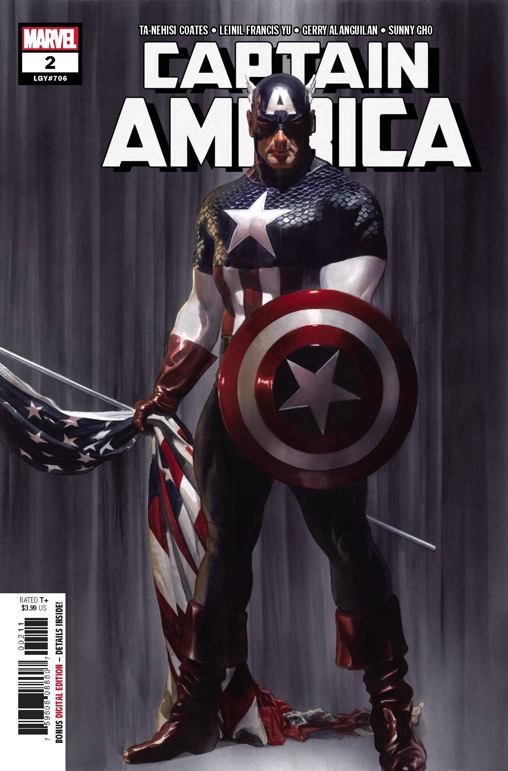 CAPTAIN AMERICA #2 MAIN COVER MARVEL NM
