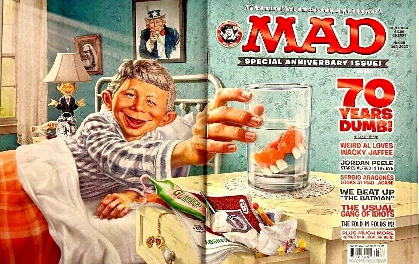 MAD MAGAZINE #28 70 YEARS DUMB DECEMBER 2022 MAD #28