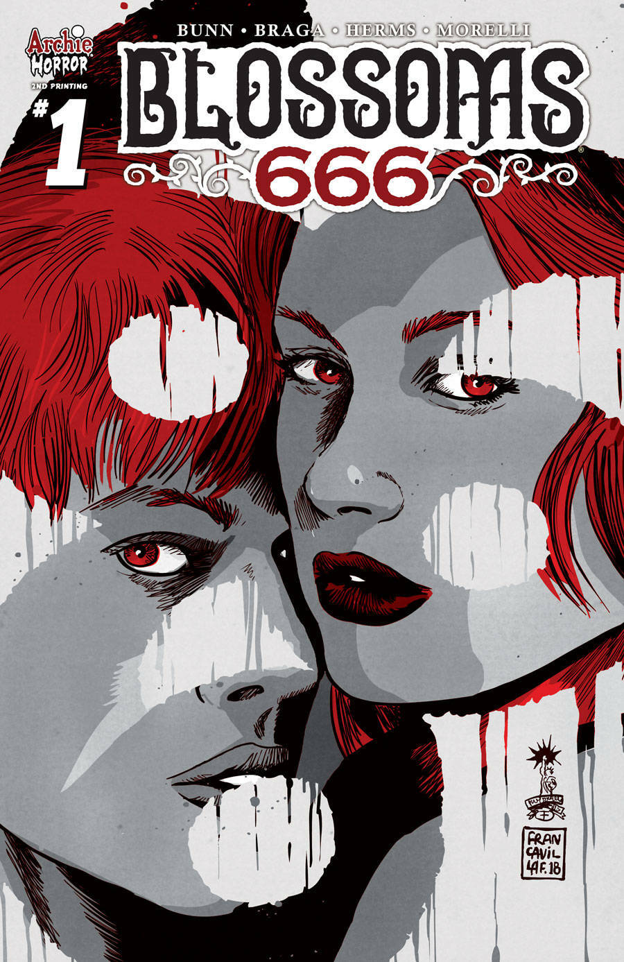 BLOSSOMS 666 #1 FRANCAVILLA VARIANT ARCHIE COMICS NM 2nd PRINT 2019