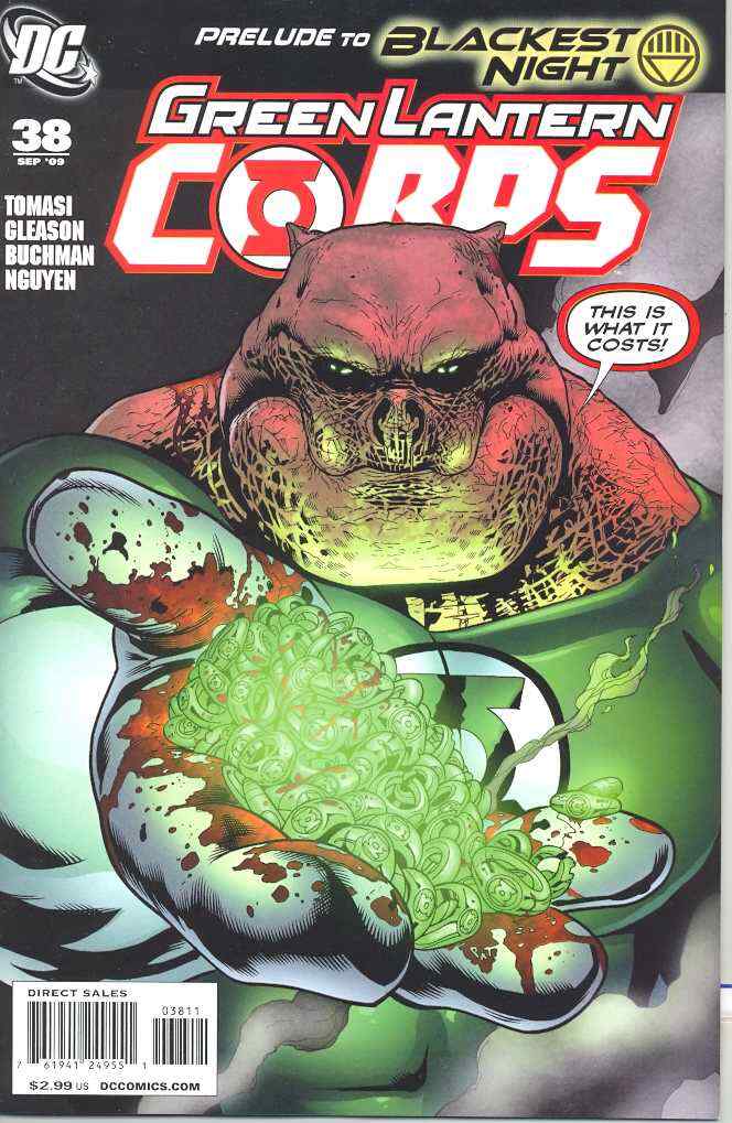 GREEN LANTERN CORPS #38 PRELUDE TO BLACKEST NIGHT NM 1ST PRINT DC 2009
