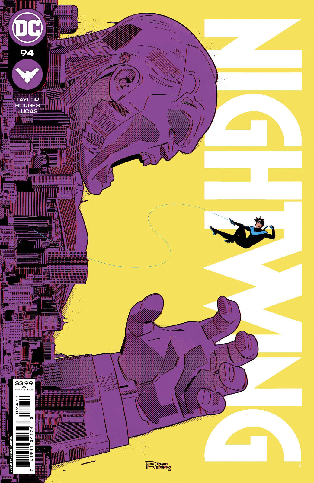 NIGHTWING #94 MAIN COVER A REDONDO DC COMICS Tom Taylor Bruno Redondo NM