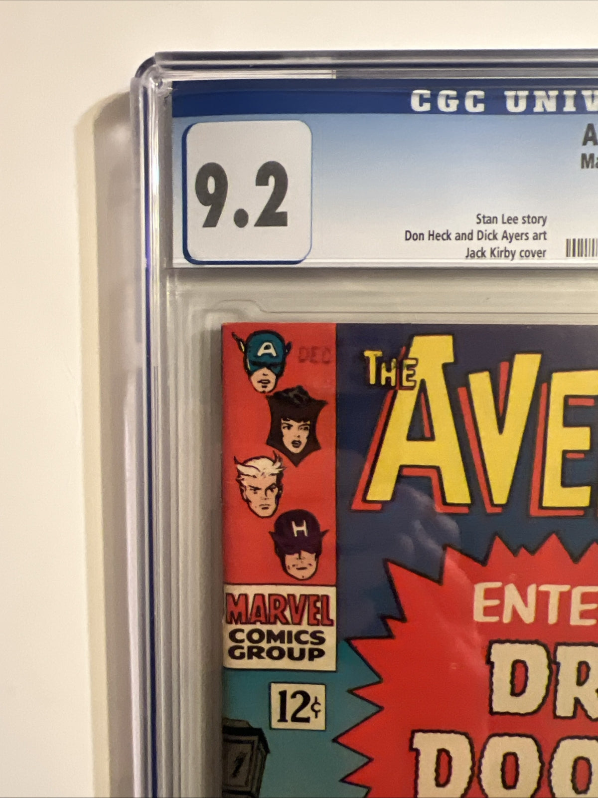 AVENGERS #25 CGC 9.2 DR DOOM 1966 SILVER AGE MARVEL KIRBY COVER WHITE PAGES