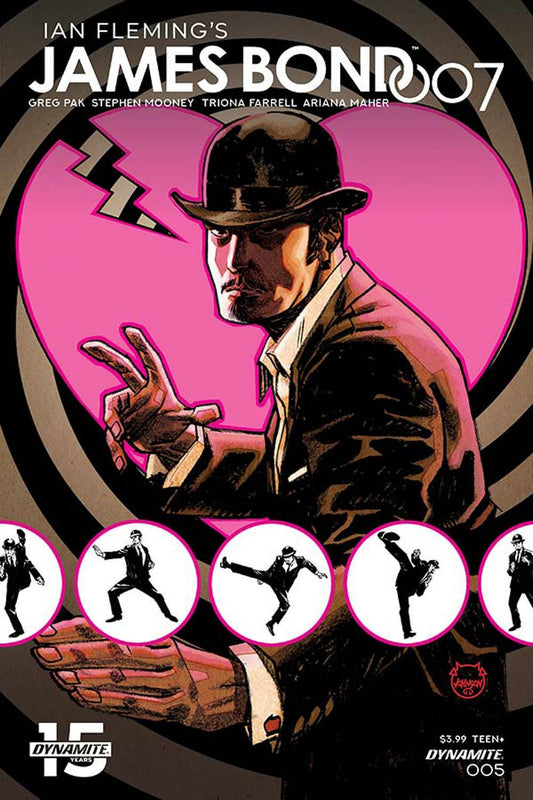 JAMES BOND 007 #5 COVER A JOHNSON DYNAMITE NM 1ST PRINT 2019