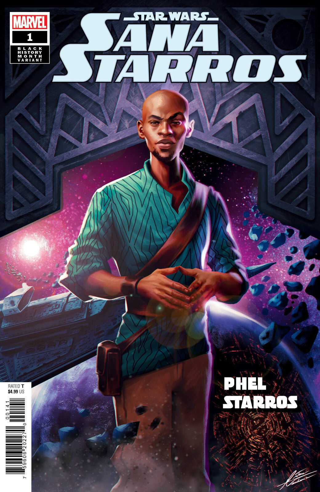 STAR WARS SANA STARROS #1 MANHANINI BHM VARIANT NM 1ST PRINT MARVEL COMICS 2023