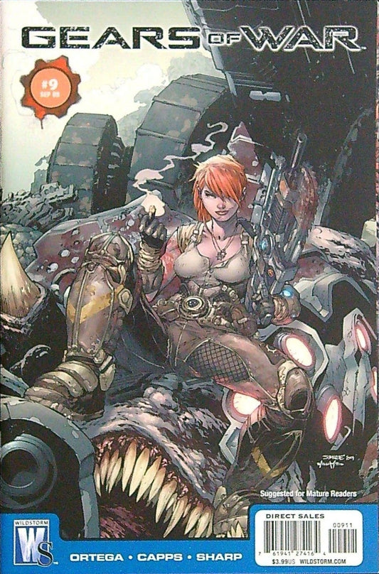 GEARS OF WAR #9 JIM LEE COVER DC WILDTORM 2009 NM/M