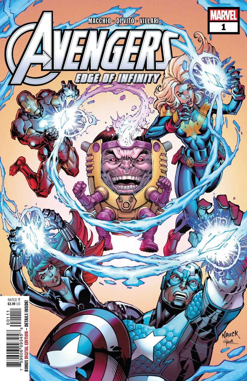 AVENGERS EDGE OF INFINITY #1 MAIN COVER MARVEL NM 1ST PRINT 2019