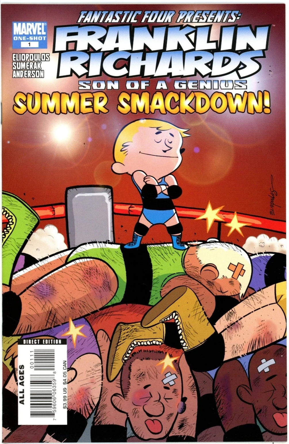 FRANKLIN RICHARDS SUMMER SMACKDOWN #1 MARVEL NM FIRST PRINT 2008