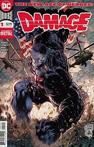 DAMAGE #1 2ND PRINT DC UNIVERSE DARK NIGHTS METAL BATMAN NM
