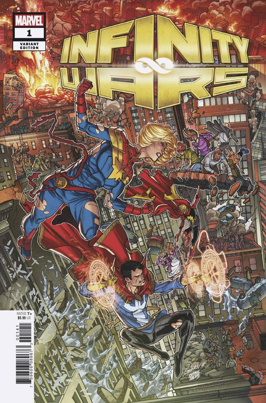 INFINITY WARS #1 OF 6 GARRON CONNECTING VARIANT MARVEL NM