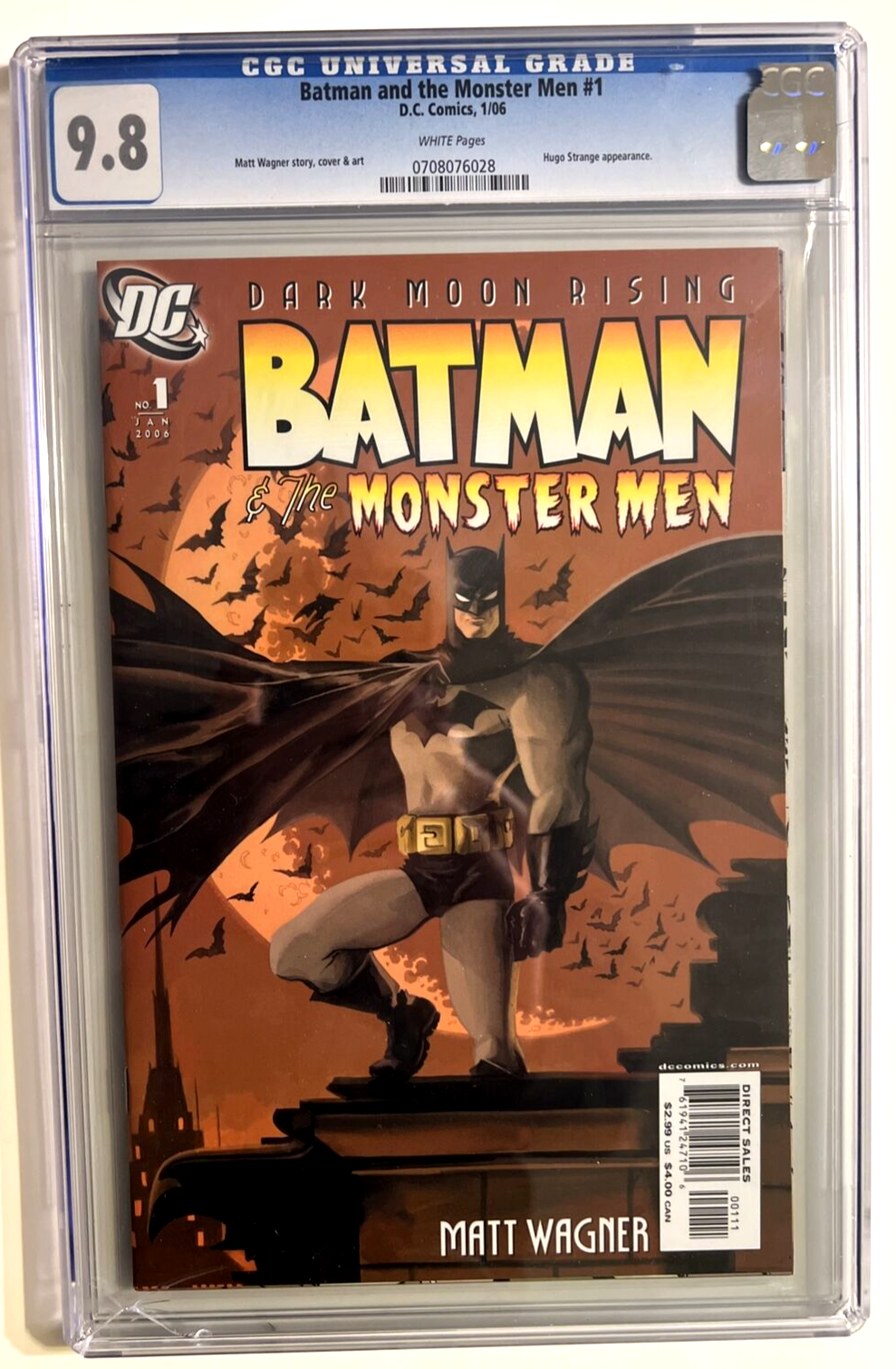 BATMAN AND THE MONSTER MEN #1 CGC 9.8 DC COMICS CRACKED CASE 2006