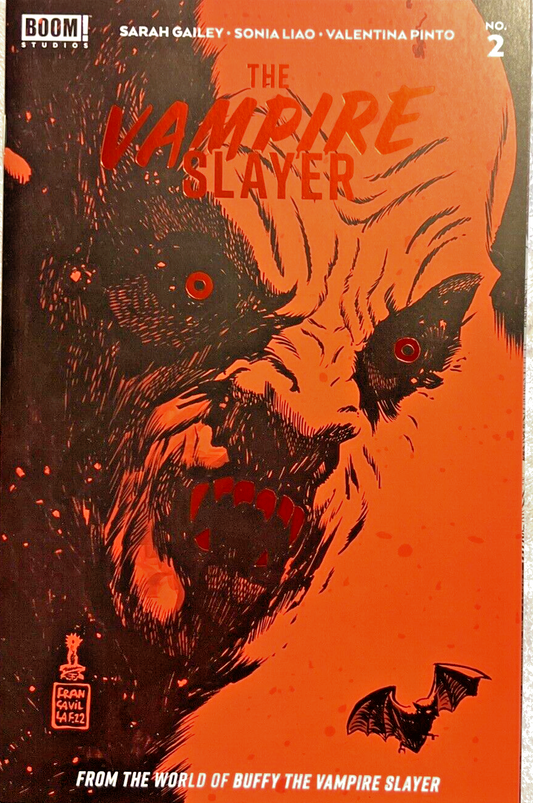 THE VAMPlRE SLAYER #2 BLOOD RED FOIL FRANCAVELLI VARIANT BUFFY BOOM 2022 NM