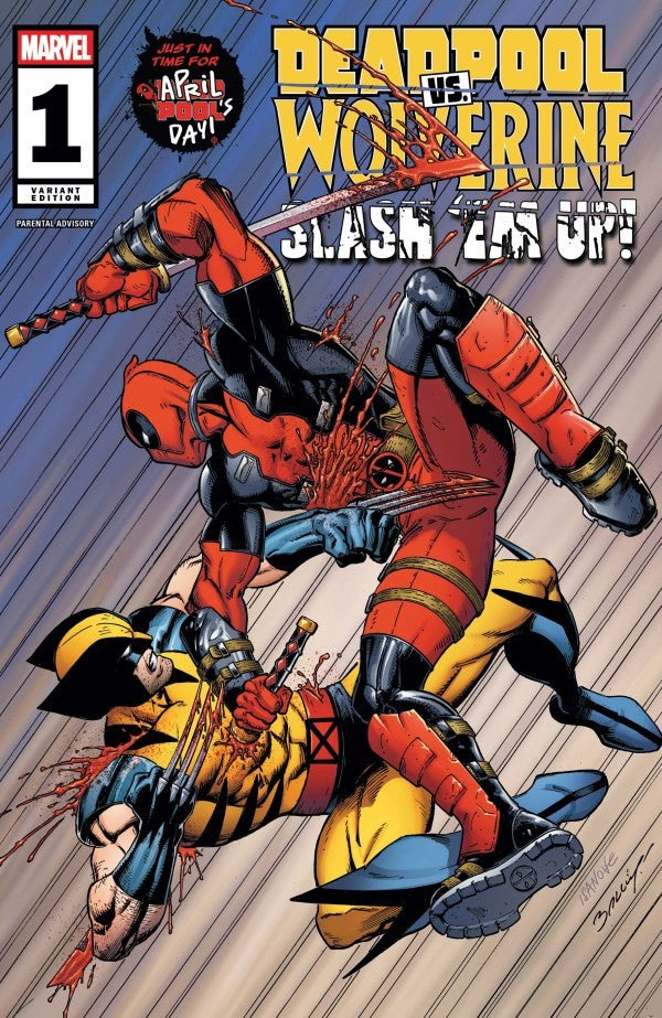 DEADPOOL WOLVERINE SLASH EM UP #1 NM 1ST PRINT BAGLEY VARIANT MARVEL COMICS 2025