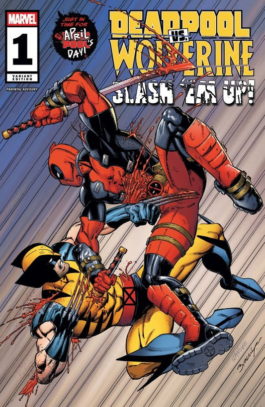 DEADPOOL WOLVERINE SLASH EM UP #1 NM 1ST PRINT BAGLEY VARIANT MARVEL COMICS 2025