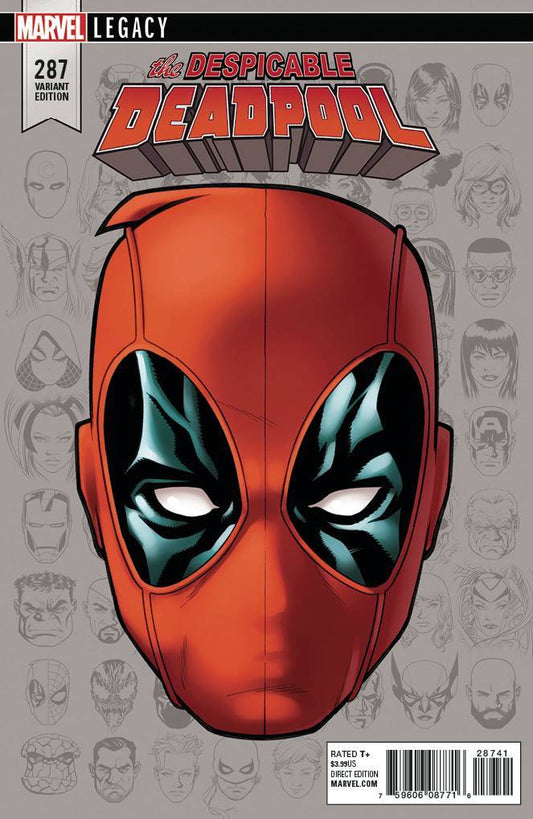 DESPICABLE DEADPOOL #287 MCKONE LEGACY 1-in-10 HEADSHOT VARIANT COVER