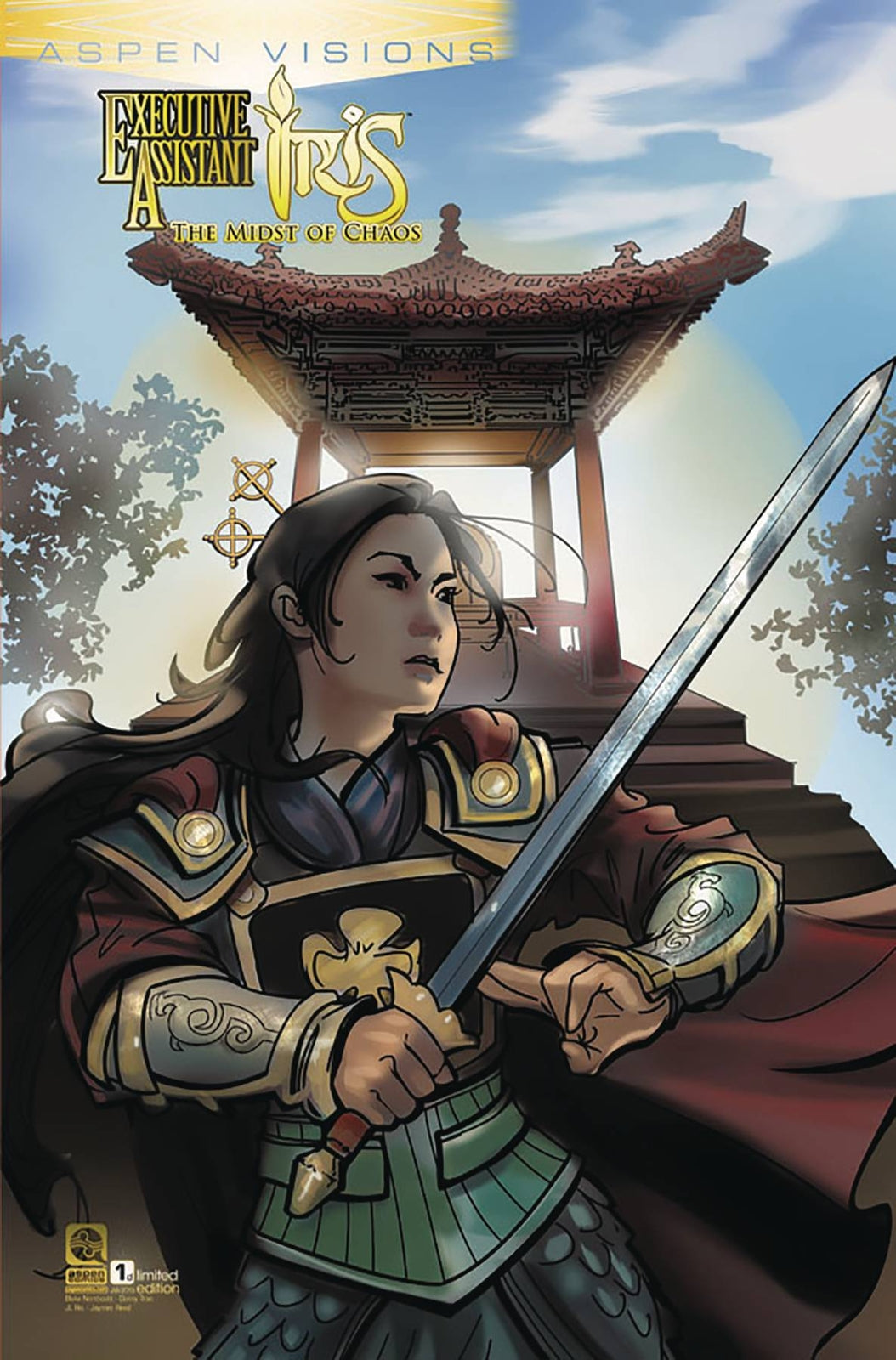 ASPEN VISIONS IRIS MIDST OF CHAOS #1 C VARIANT ASPEN VFN 1ST PRINT 2019