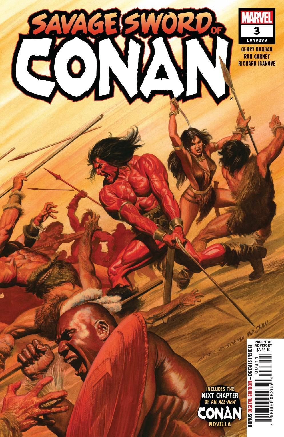 SAVAGE SWORD OF CONAN #3 MAIN COVER MARVEL NM 1ST PRINT 2019