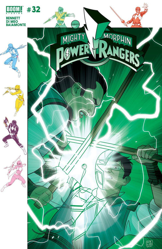MIGHTY MORPHIN POWER RANGERS #32 GIBSON VARIANT BOOM! NM FIRST PRINT 2018