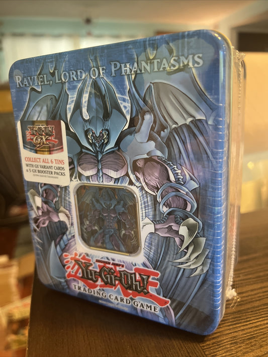 UPPER DECK YUGIOH 2006 TIN FRESH FROM CASE RAVIEL LORD PHANTASMS SEALED