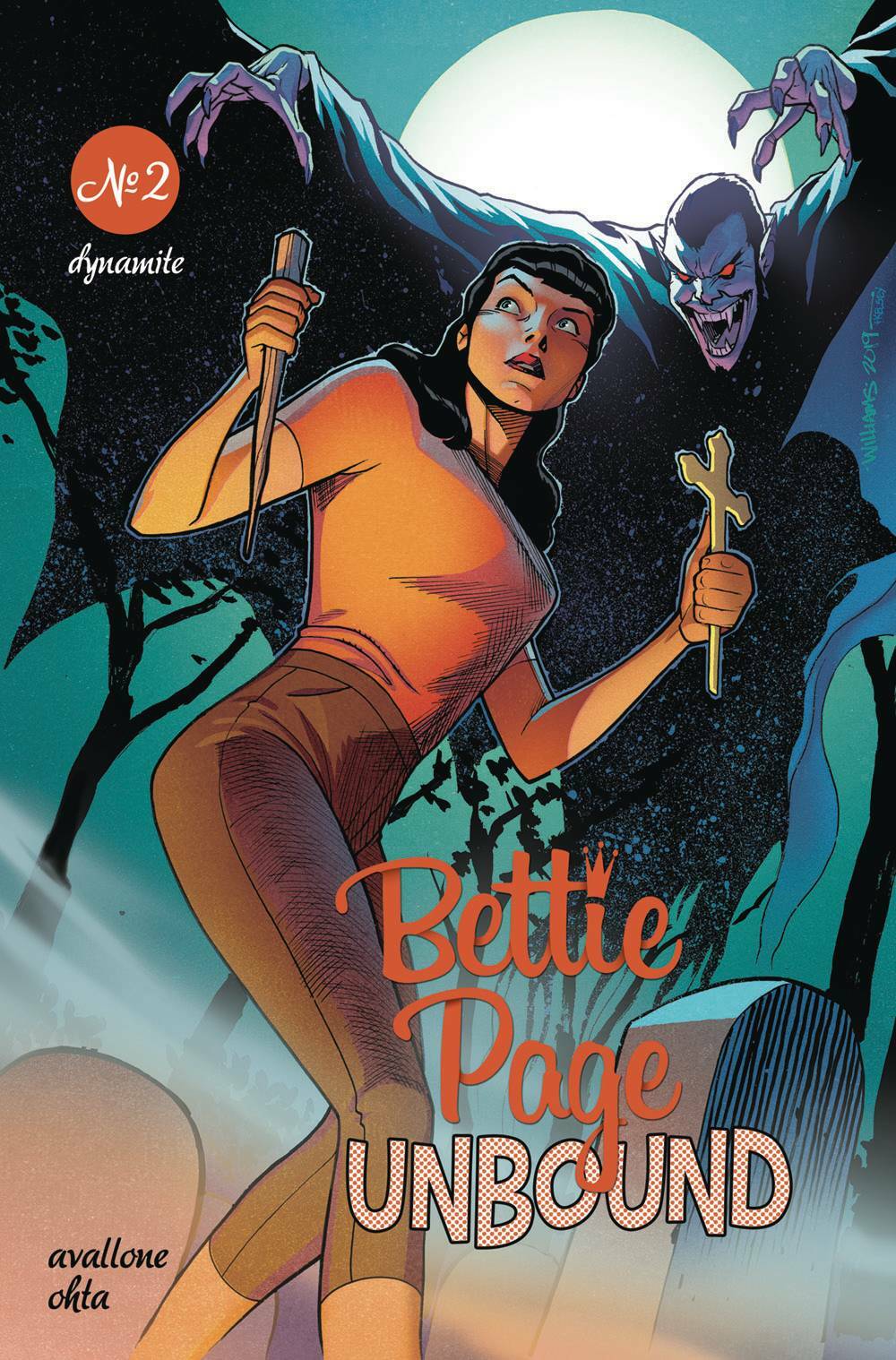 BETTIE PAGE UNBOUND #2 COVER C WILLIAMS DYNAMITE NM 1ST PRINT 2019