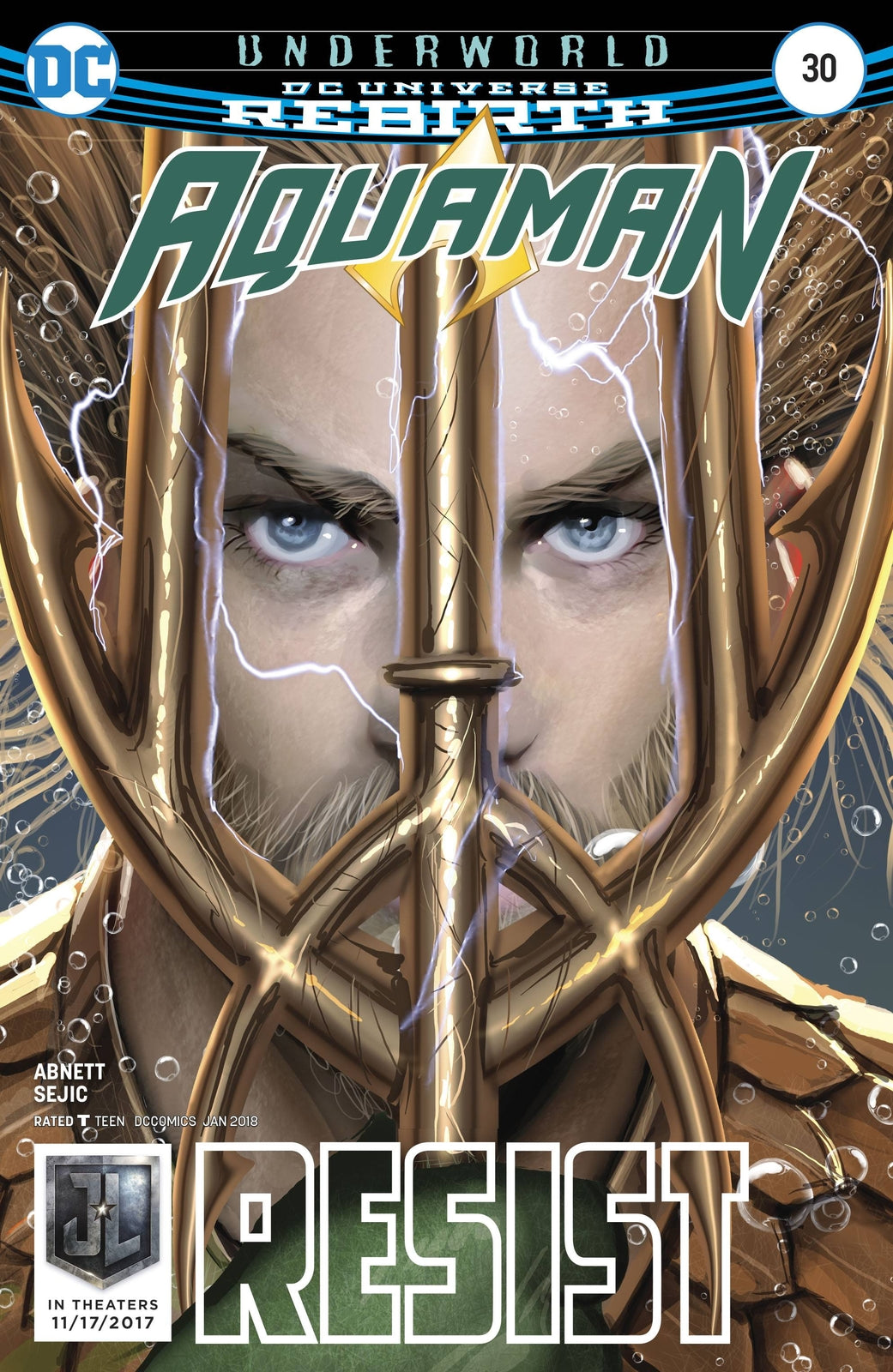 AQUAMAN  #30 REBIRTH MAIN COVER NM 1ST PRINT DC 2017