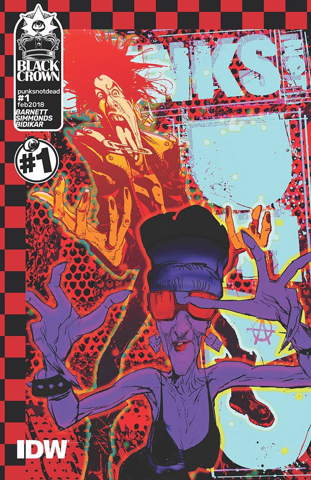 PUNKS NOT DEAD #1 COVER B SIENKIEWICZ IDW PUBLISHING NM