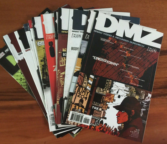 DMZ BRIAN WOOD VERTIGO SET OF 13 COMICS #5,7,8,9,10,11,12,13,14,20,21,22,23