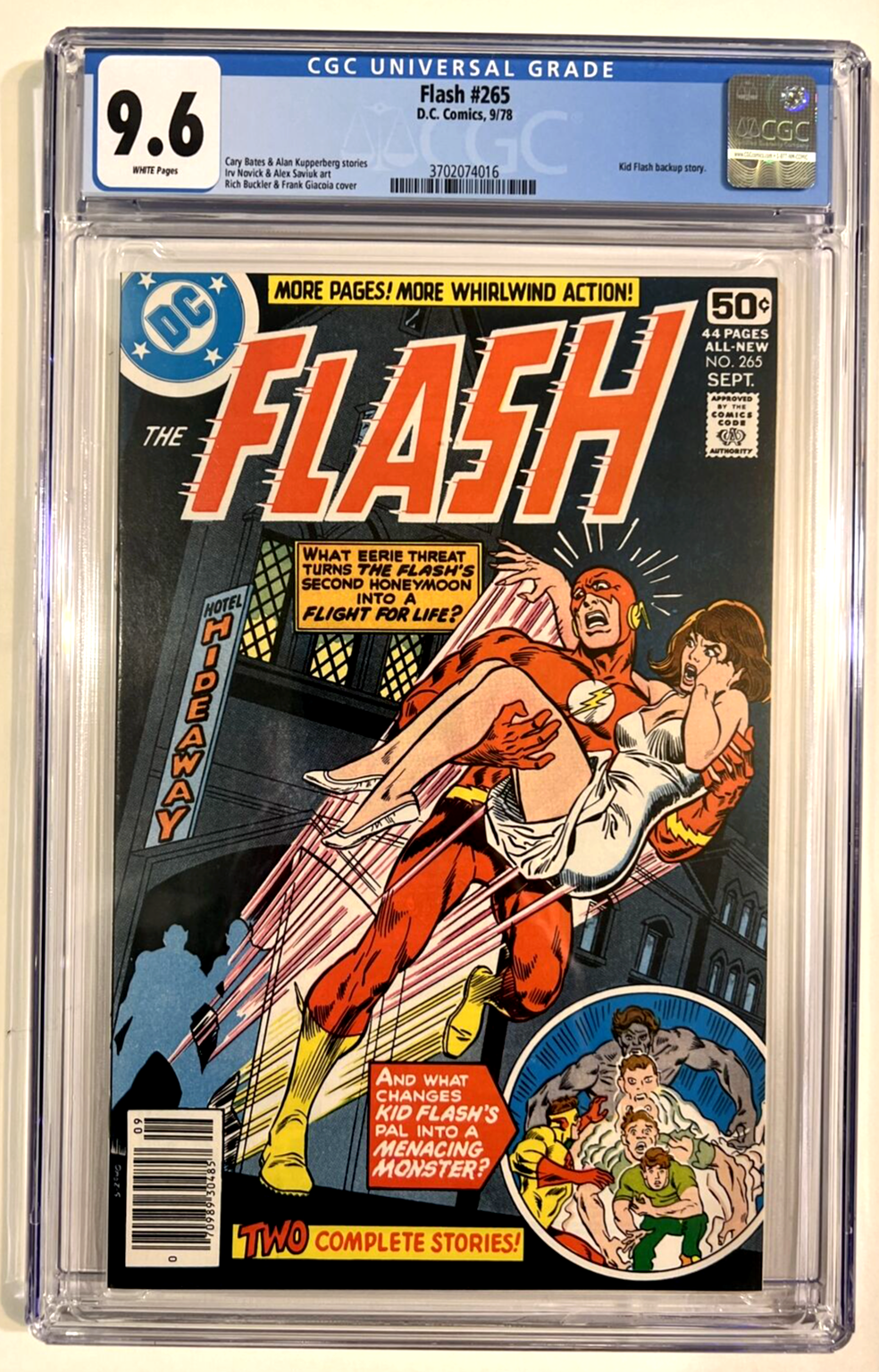 FLASH #265 CGC 9.6 DC COMICS 1978 BRONZE AGE HIGH GRADE WHITE PAGES