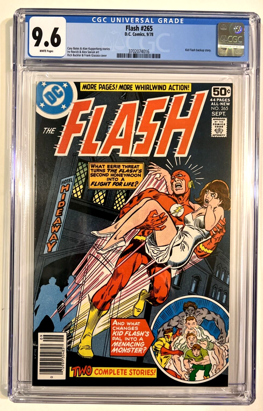 FLASH #265 CGC 9.6 DC COMICS 1978 BRONZE AGE HIGH GRADE WHITE PAGES