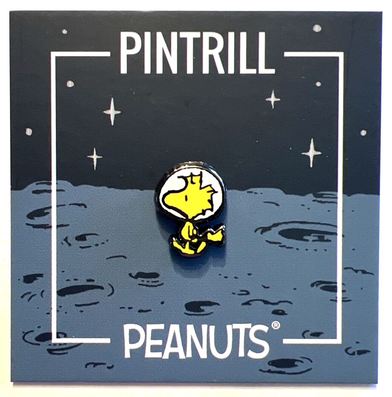 PEANUTS PINTRILL COLLECTIBLES WOODSTOCK ON THE MOON PIN NEW 2019