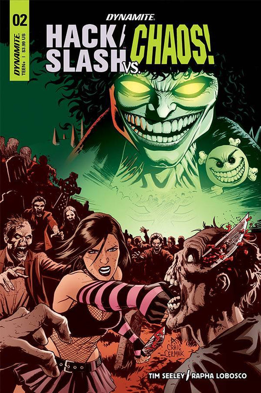 HACK SLASH VS CHAOS #2 COVER B CERMAK DYNAMITE NM 1ST PRINT 2019