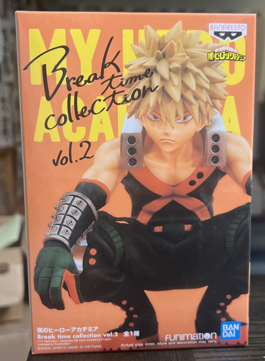 Banpresto My Hero Academia Break Time Vol.2 Katsuki Bakugo Figure New Unopened