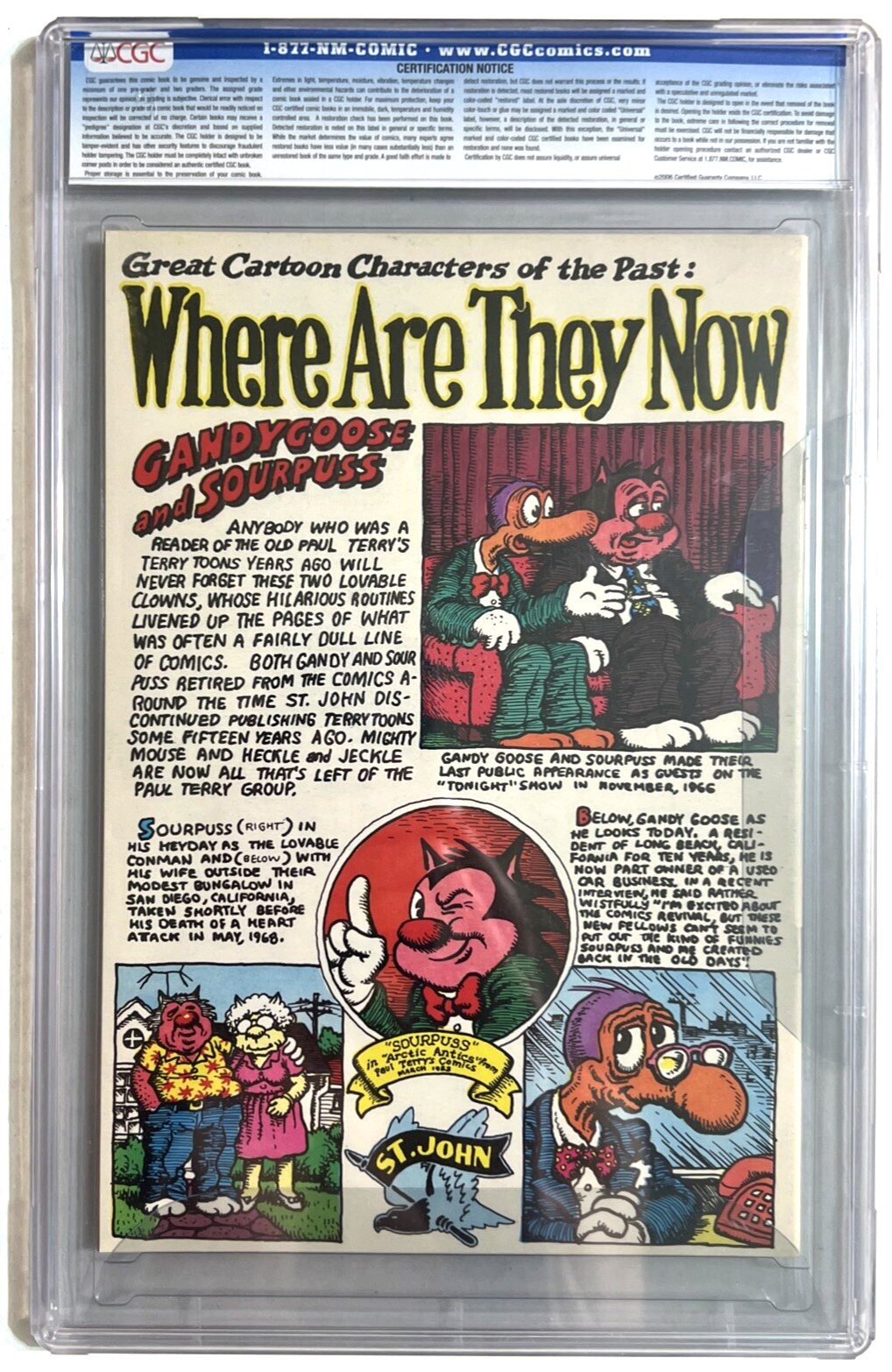 MR NATURAL #1 ROBERT CRUMB CGC 9.4 NM Near Mint 6th PRINT APEX NOVELTIES 1970