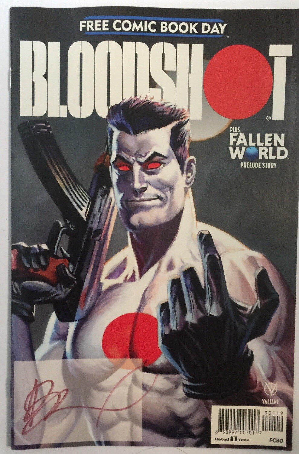 BLOODSHOT SPECIAL #1 FCBD SIGNED by DAN BRERETON NM VALIANT 2019