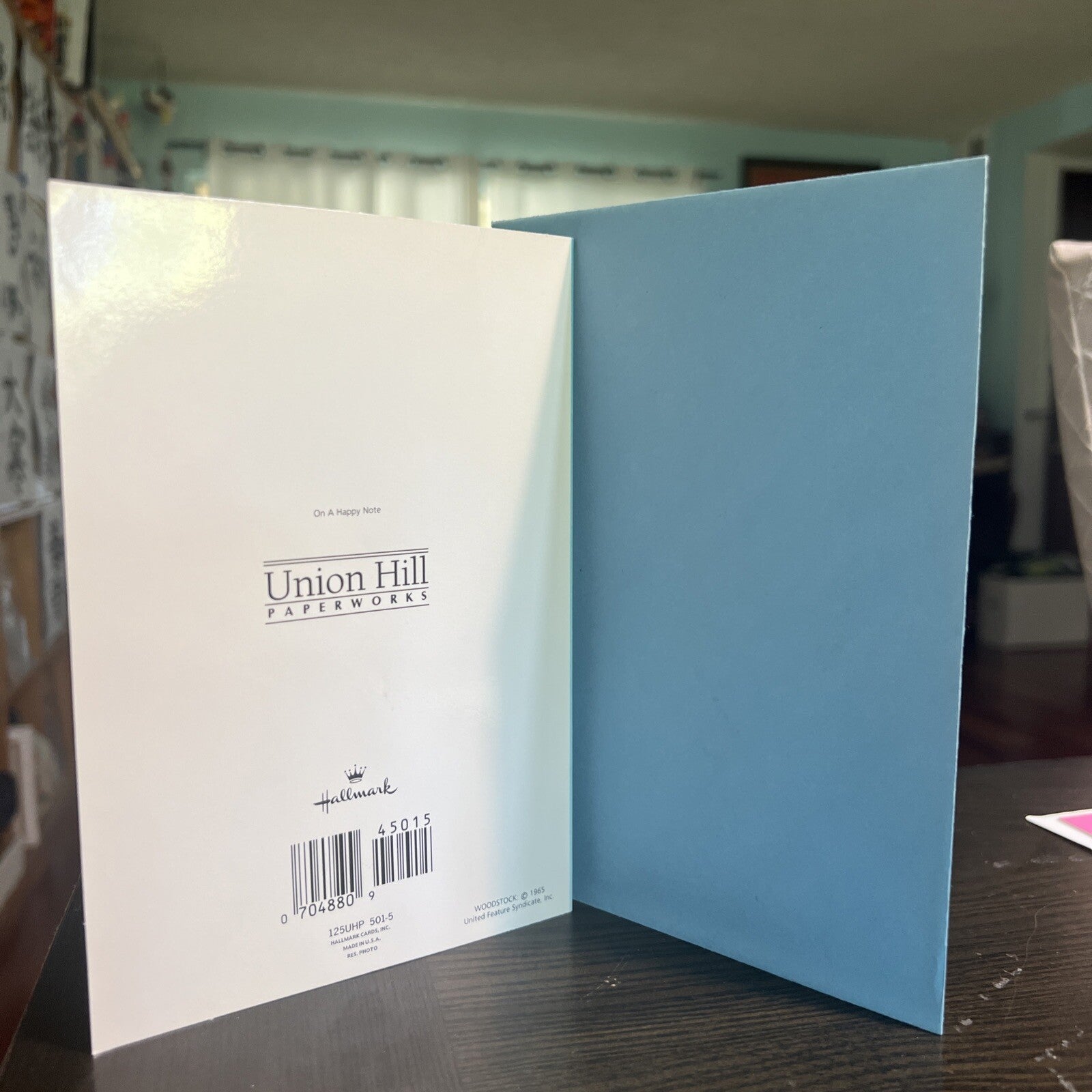 Peanuts Woodstock Hallmark Greeting Card 7" x 4.75" Blank Card + Env