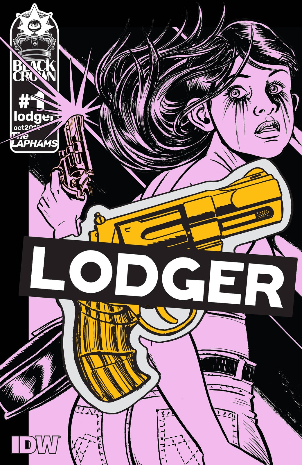 LODGER #1 MAIN COVER DAVID LAPHAM NM 1ST PRINT BLACK CROWN 2018
